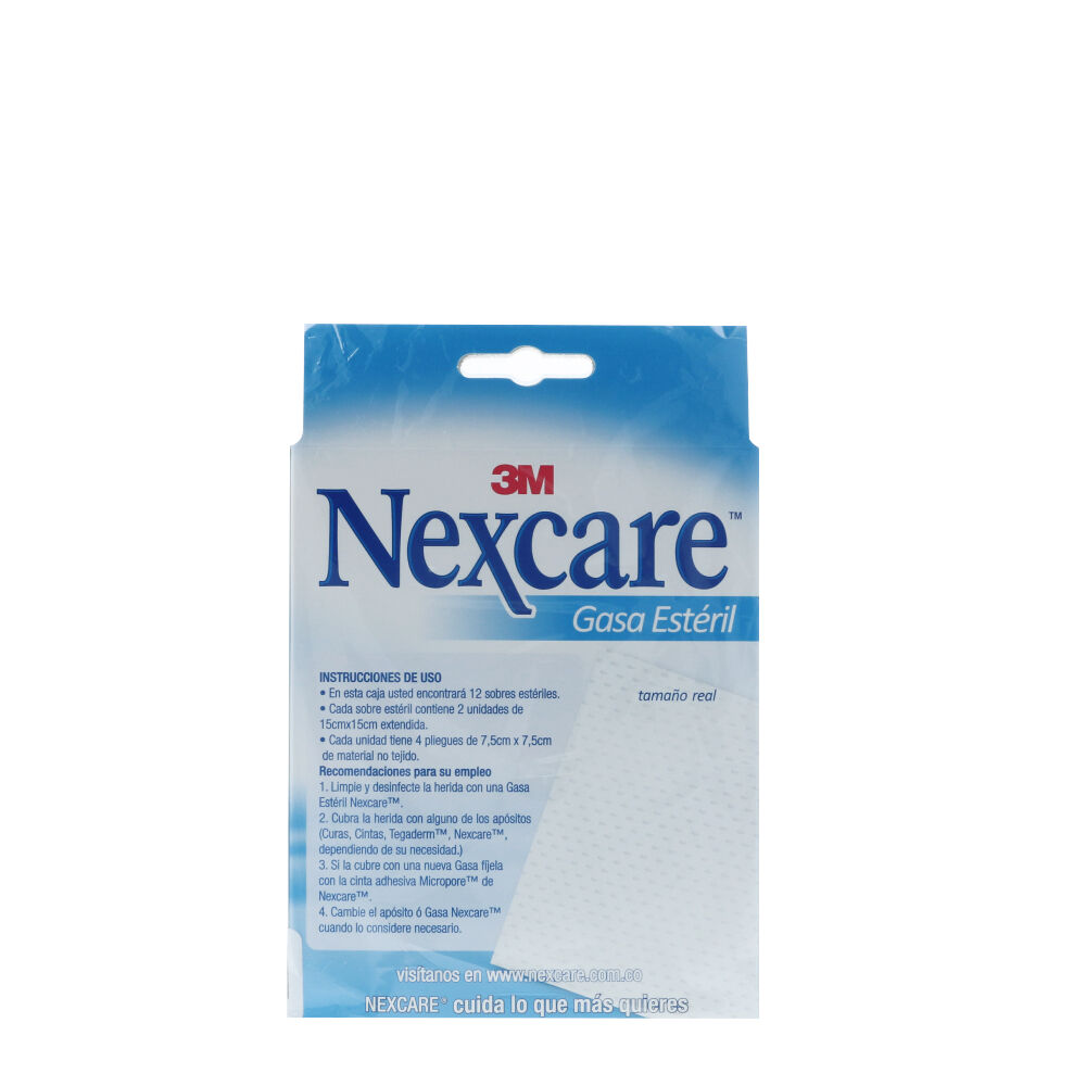 FARM. GASA ESTERIL NEXCARE 15X15 CMS X 24